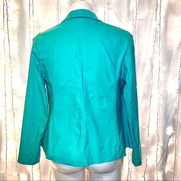 TORRID ⭐️ Mint Green Cut Away Stretch Blazer - Picture 6 of 9